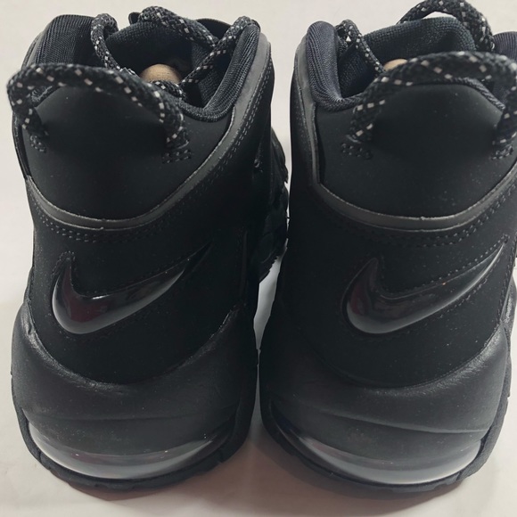 Nike More Uptempo Incognito Triple Black Sneakers - Picture 6 of 8